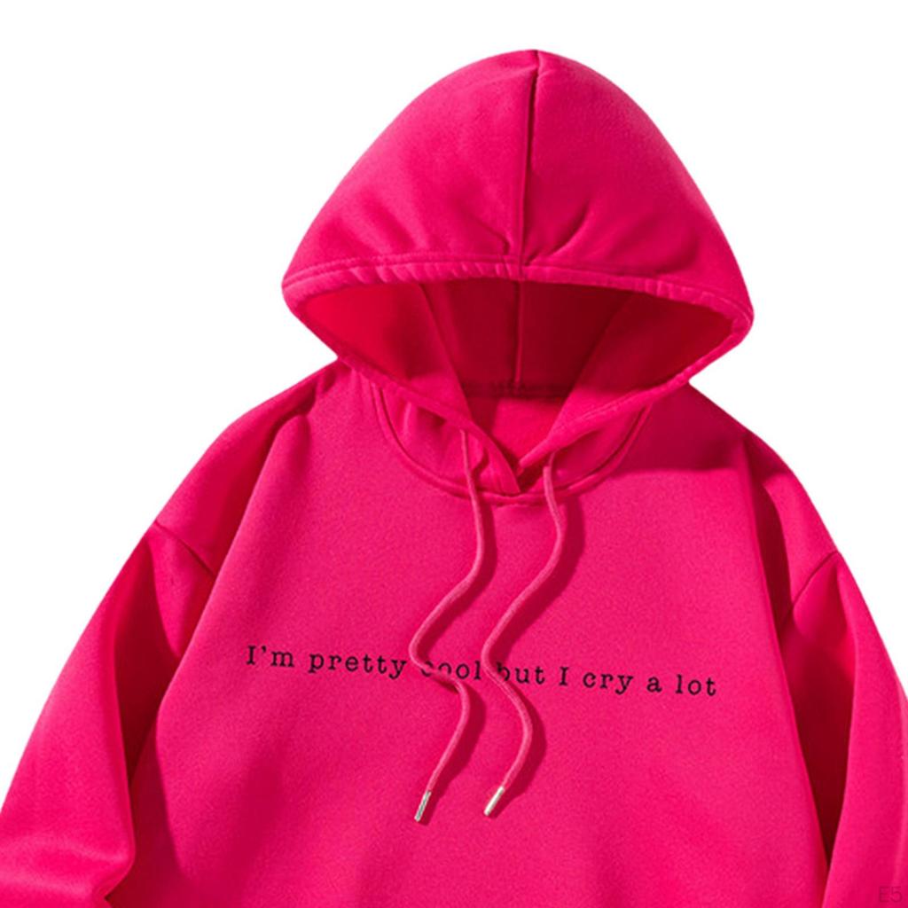 Women Casual Fashion Hoodie Pullover Drawstring Graphic Sweatshirt