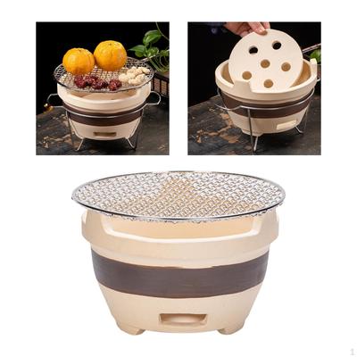 Kleiner Holzkohlegrill, Campingkocher, Haushaltsgrill, Tonofen, japanisch für den Garten
