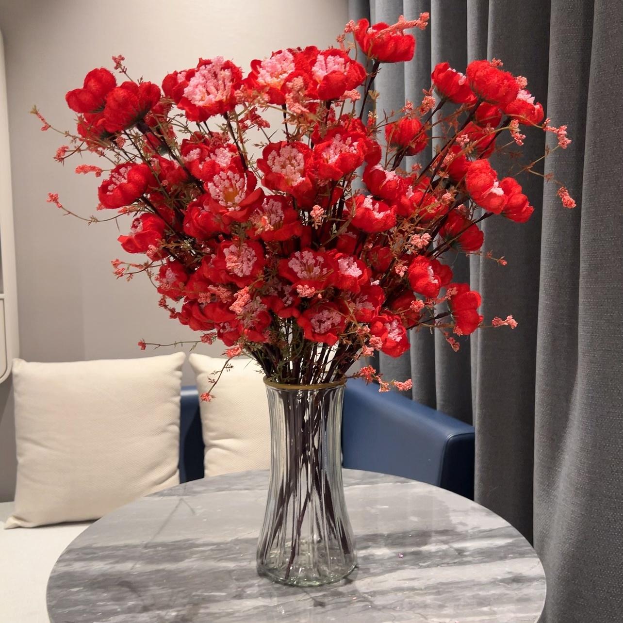 Имитация цветочных украшений гостиная обеденный стол украшение из сухих цветов букет — фото 6