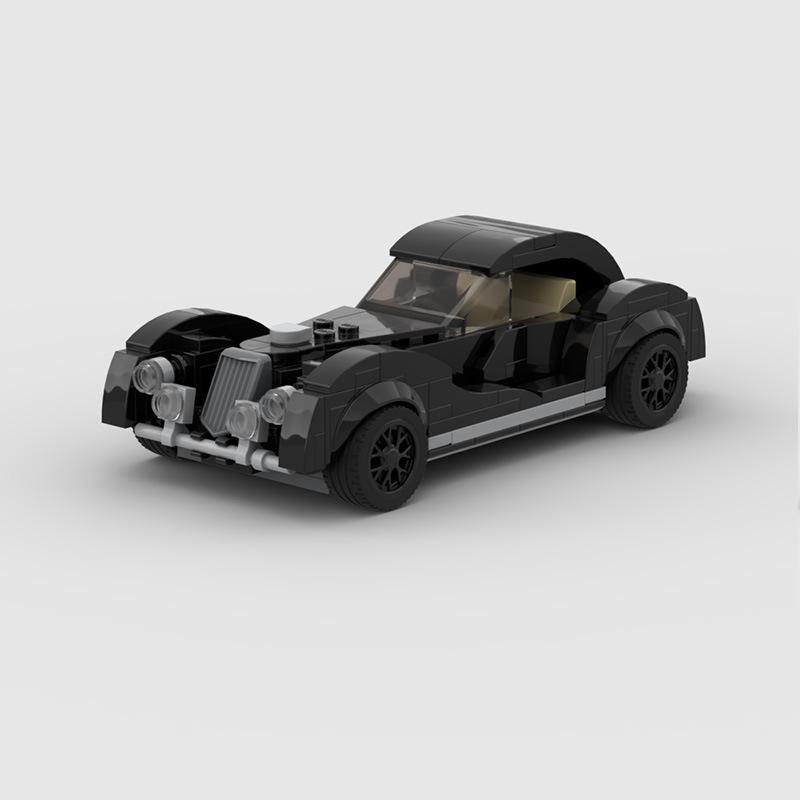 M Building Block Compatible With Lego 104978 Retro Classic Car, Assembled Model Speed Series 8 Grid Car Puzzle