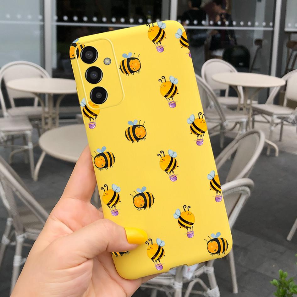 For Samsung M13 Case SM-M135F M 13 Cover Cute Cartoon Love Heart Butterfly Bumper For Samsung Galaxy M13 4G Soft Silicone Fundas