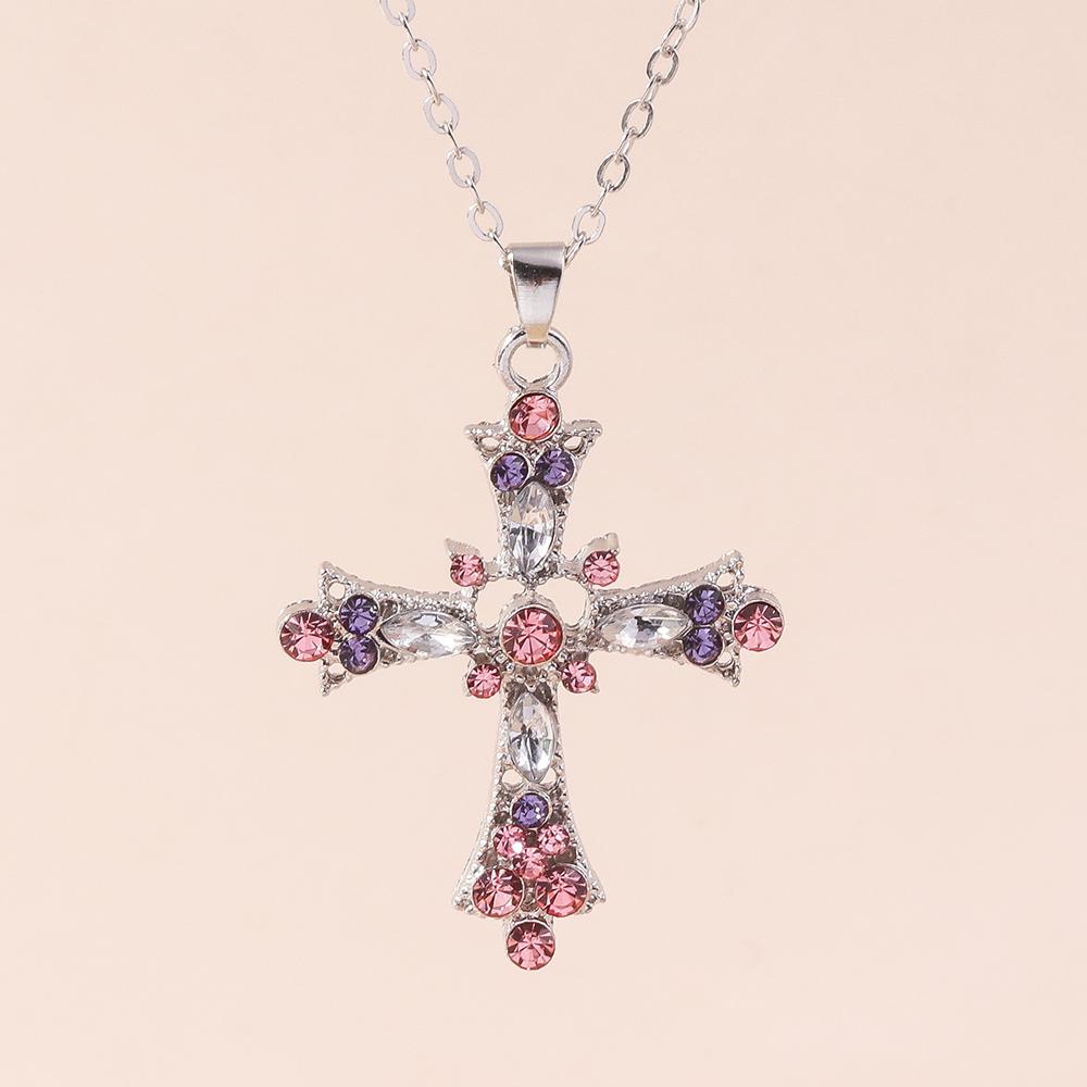 Retro Kreuzanhänger Halsketten für Damen Herren Gothic Steampunk Totenkopf Halskette Kette Hip Hop Schmuck Geschenke