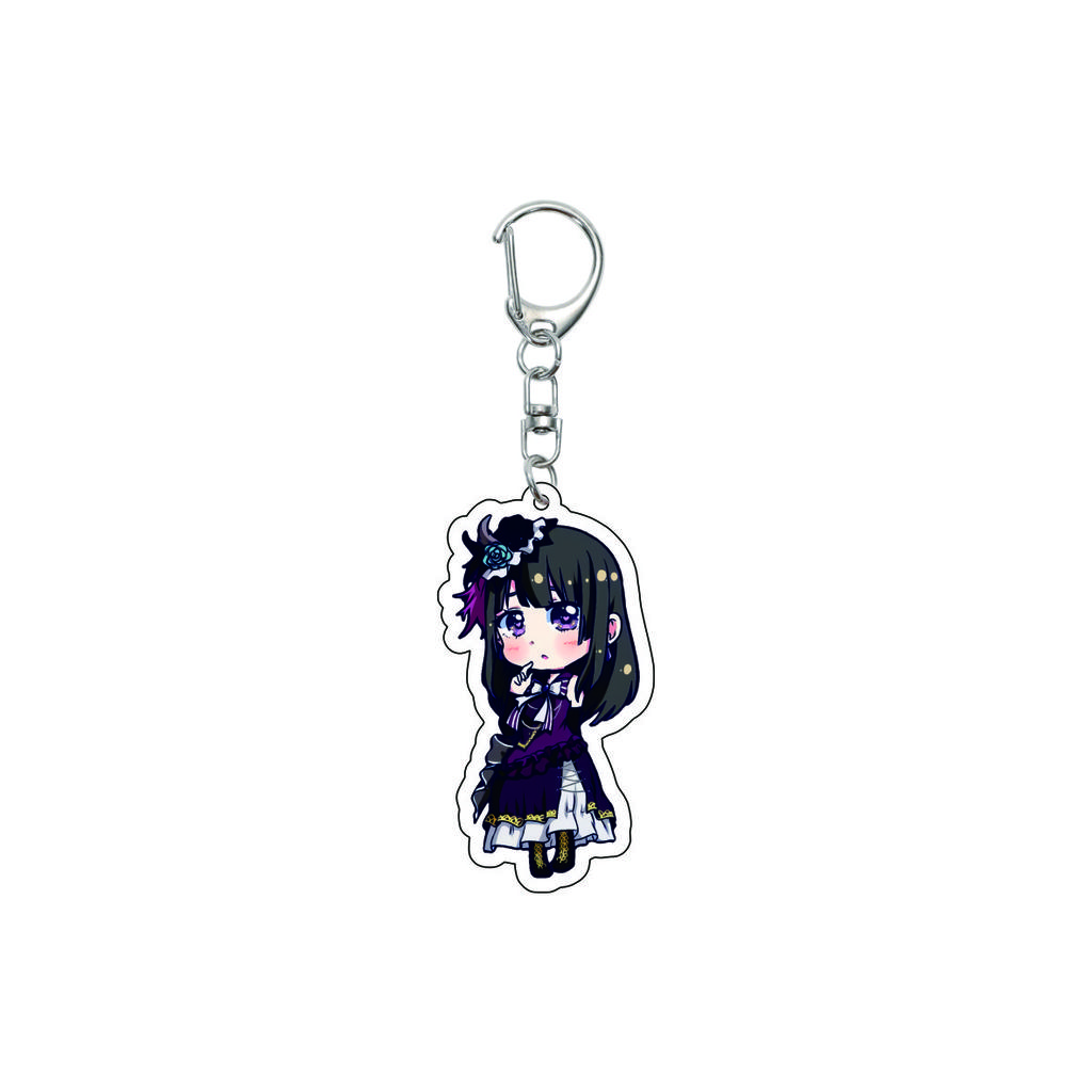 55MM Anime banG Dream Keychain Toyama Kasumi/Saya Yamabuki/Hanazono Tae Key Chain Acrylic Model Plate Christmas Gifts