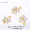2/4/6Pcs Brass Charms Connectors 18K Gold Plated Connectors For Bracelets Findings,Jewelry Connectors,DIY Jewelry Accessories