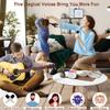 New Karaoke Machine With Wireless Microphone Portable KaraokeSpeaker With LED Light, Wireless Microphone With Voice Change