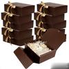 Foldable Customized Shape Recycled Kraft Paper Bridesmaid Wedding Favour Candle Gift Boxes Ribbon Baby Shower Groomsmen Proposal