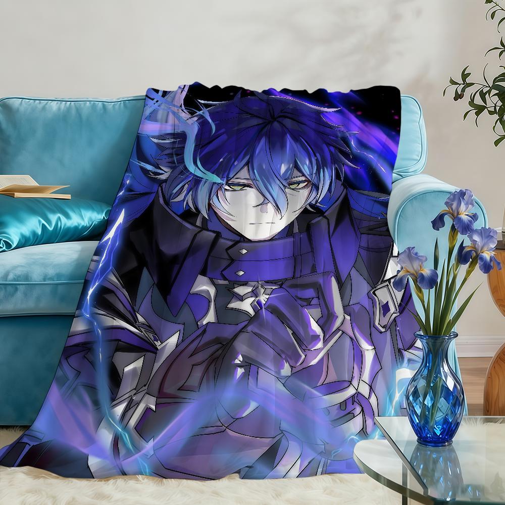 Genshin Impact Flins Decke Überwurf Super Kuschelig Plüsch Wohnzimmer Sofa Couch Kindliche Geburtstagsgeschenke