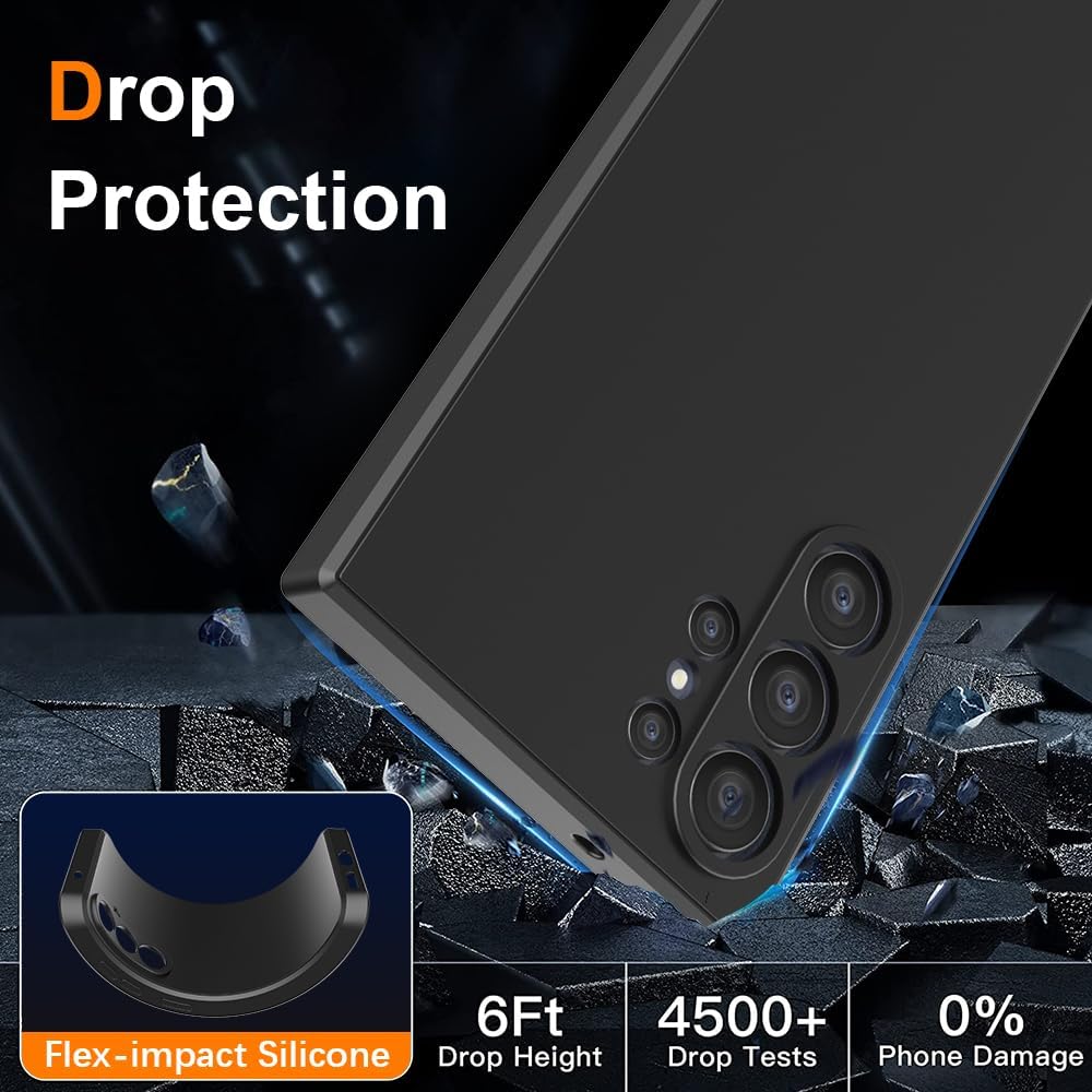 Fashion Solid Colour Shockproof Protective Liquid Silicone Phone Case For Samsung Galaxy S26 S25 S24 Ultra Plus FE
