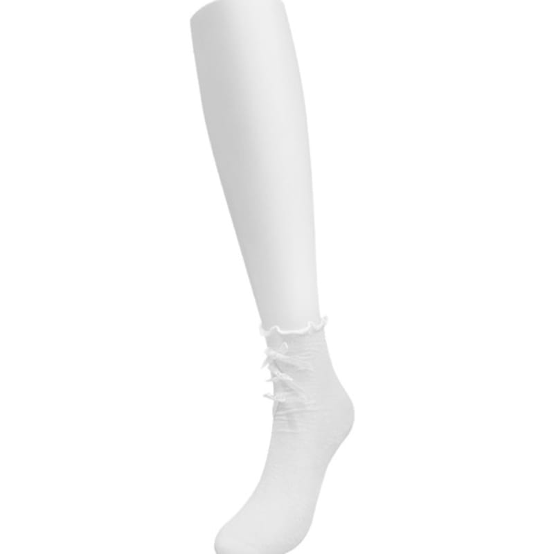 

Romantic tiger triple ribbon ruffle socks Free