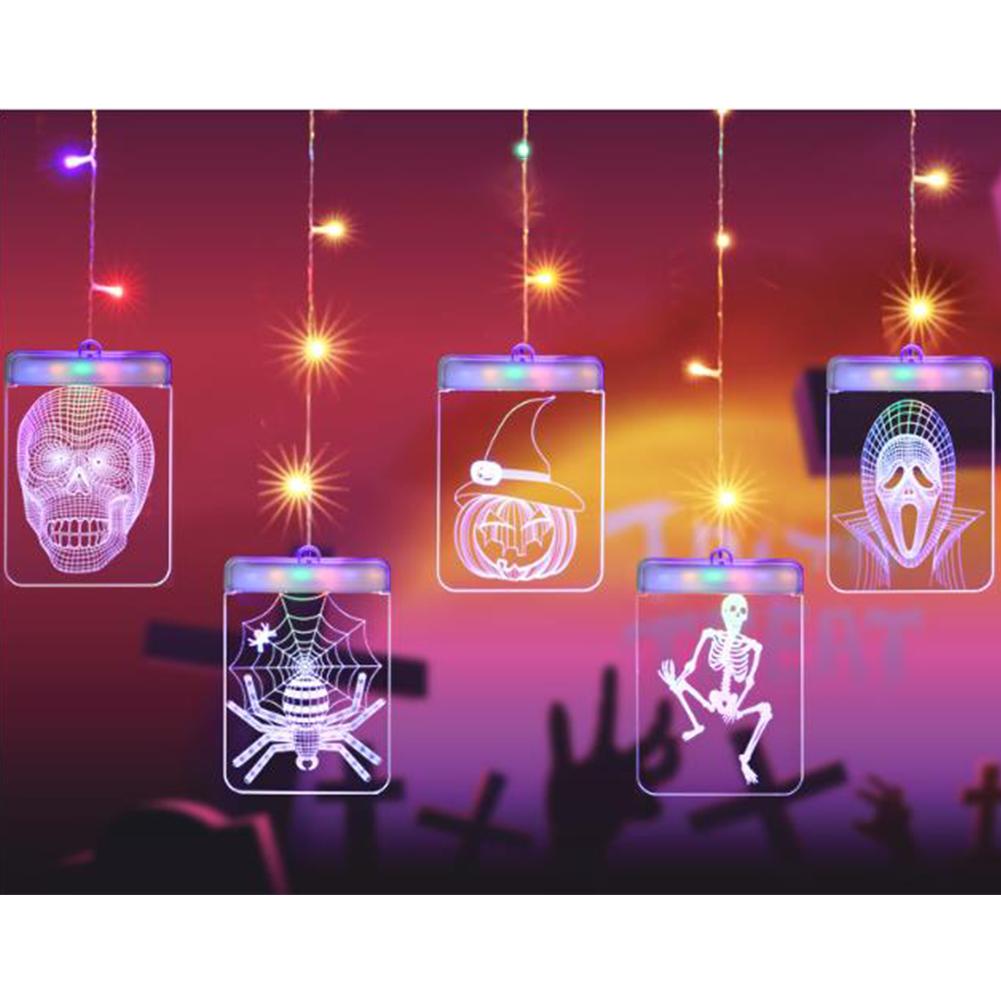 LED Halloween Lamp String Masquerade Decoration Colorful Light Festival Layout Theme Lanterns
