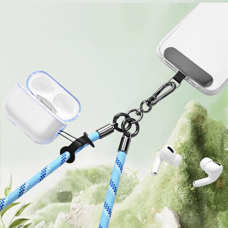 Univerzální šňůrka na telefon proti ztrátě, odnímatelná barevná šňůrka na krk, bezpečnostní poutko na telefon, kroužek na klíče, řetízek, lano s kartou
