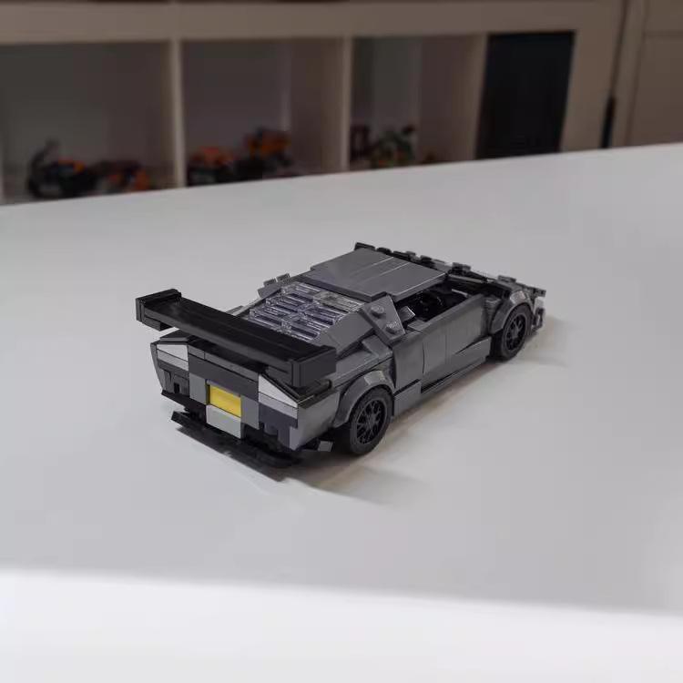 Car Building Block Rambo Batkini Sports Car Racing Model Assembly Toy Compatible Set