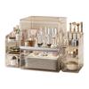 Transparent PET Skincare Storage Organizer - Dustproof, Thickened Shelf for Large Dressing Tables