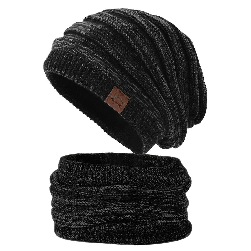 Andeor Knit Neck Winter Warmth with Thermal Insulation and Fluffy Fleece Available in Large this knitted beanie balaclava offers and windproof and