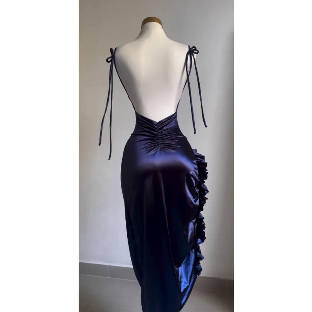 Europa y Estados Unidos Explosivo Nuevo Vestido Transfronterizo Verano Sentido Senior Y2K Sexy Halter Vestido de Chica SpiAe