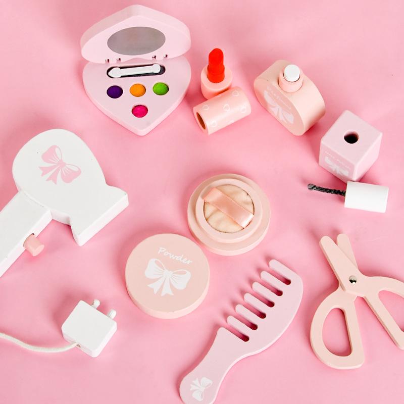 BABIBO Wooden Simulation Princess Love Dresser/Hairdressing Make-Up Jewellery Play House Girl Set of Toys Birthday Gift
