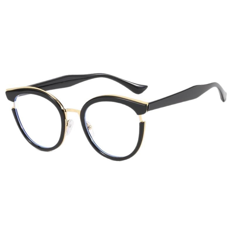 New light luxury anti-blue glasses, classic workplace commuting, daily plain and versatile flat glasses