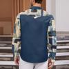 Men'S Fashionable Lapel And Shoulder Length Long Sleeved Casual Top