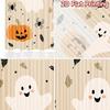 2D FLAT PRINTING 2pcs Curtains (Without Rod) Halloween Ghosts and Pumpkins (5) New year holiday curtains Versatile Polyester