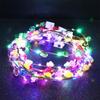 Light For Bride Birthday Party Luminous Glowing Wreath Flower Crowns Wreath Headband Beach Headband