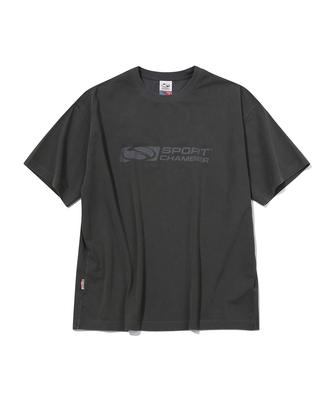 SPORT CHAMBER Sc Washed Flash T-Shirt (Charcoal)