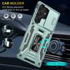For Samsung Galaxy S25 Ultra Case Kickstand Slide Lens Lid PC+TPU Drop-Proof Phone Cover