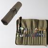 22 Löcher Roll Art Federmäppchen Pinsel Tasche Leinwand Studenten Federtasche Pinsel Kunst Aufbewahrungs Halter Schreibwaren Zubehör