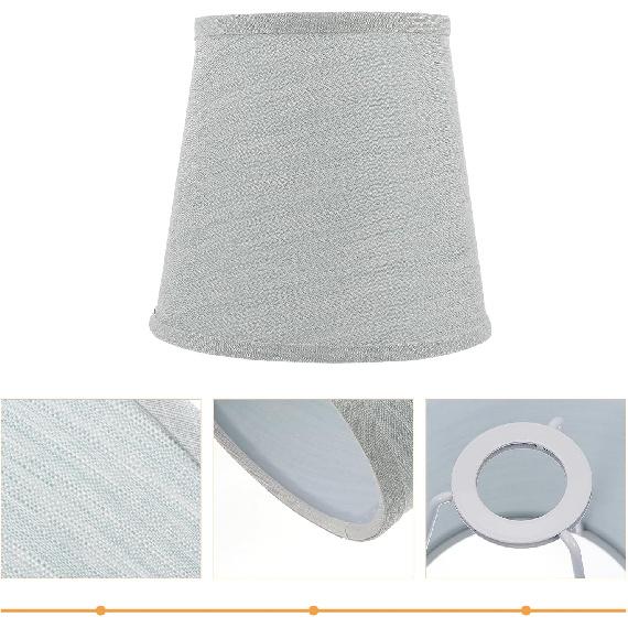 Lamp Shade, Barrel Fabric Lampshade for Table Lamp and Floor Light, Lower Mouth 8 inch Lamp Shade for Home Office