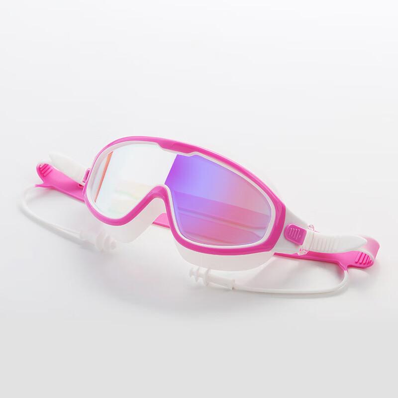 Nuorman Kids Large Frame Anti-Fog Swim Goggles with Earplugs