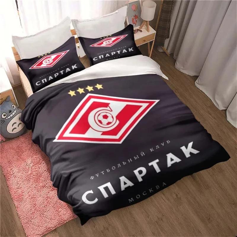 Spartak Moscow Bedding Set Boys Girls Twin Queen Size Duvet Cover Pillowcase Bed Kids Adult Fashion Home Textileextile