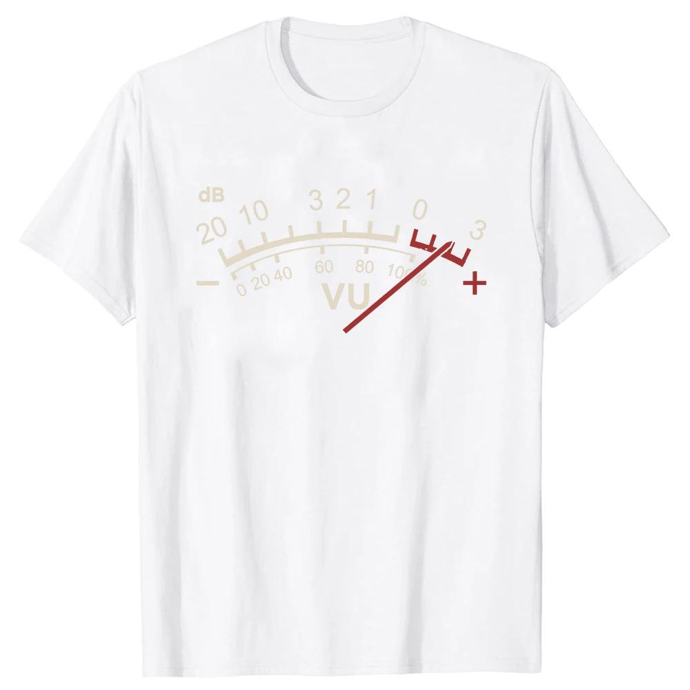 Meter Sound Engineer DJ Analog Audio Lover Design T-Shirt Camisas Men Tshirts For Men Geek T Shirt Summer Cotton