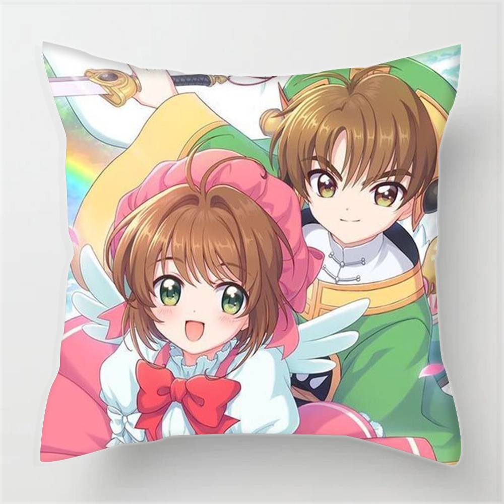 Наволочки чехлы для подушек диваны гостиная декор дома подарки Кавайи Сакура Аниме Сакура 12x12Inch