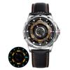 BERNY Automatic Men's Skeleton Watch 5ATM Luminous Sapphire Exhibition 3D Dial 316L Steel MIYOTA 82S0 Mechanical Watches for Men