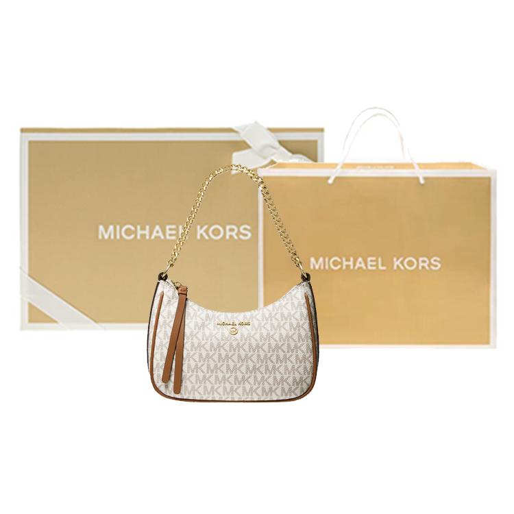 New MICHAEL KORS Artificial Leather Shoulder Bag Medium Women's Vanilla White 32H1GT9C1B-149