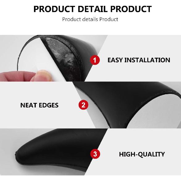 FAVOMOTO 2PCS 3D Devil Horns Sticker, Halloween Anti Collision Car Bull Horns Protector Decals Ornaments for Halloween Car Front Rear Bumper