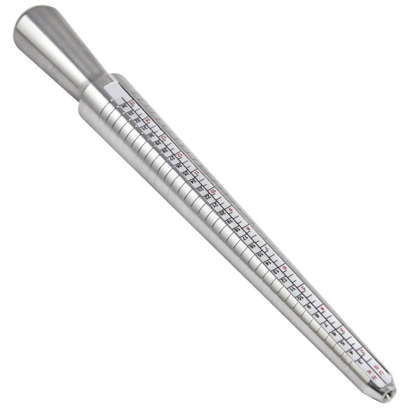 Buy Silver Ring Sizer Finger Sizing Measuring Stick Metal Ring Mandrel Jewelry UK Size at