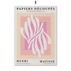 Nordic Abstract Wall Art Canvas  Pink Matisse Picasso Coral Bauhaus Design Poster for Living Room Decor Modern Home Decor Print