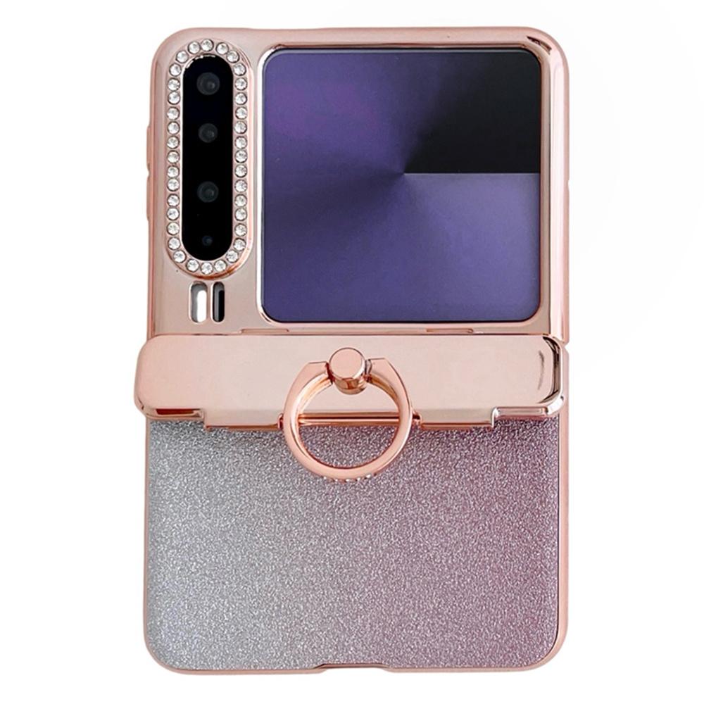 For Huawei Pura X Case Glitter Design Rhinestone Decor Hard PC Phone Cover