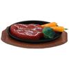 Miniatura Realista de Bife de Brinquedo com Carne Falsa para Decoração de Cozinha de Casa de Bonecas e Acessórios de Brincar Cor Sortida