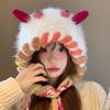 Cute Knitted Hats for Women Warm Woolen Hats for Autumn and Winter  Ear Protecting Headscarves  Face Enhancing Little Lei Feng Hats