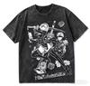 Nier Automata Vintage Washed Graphic T‑Shirt Men Women 2B 9S Game Character Print Short Sleeve Tee Unisex Manga Streetwear Tops