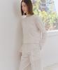 Okuka Back Zipper Knit Top White
