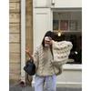 Vintage Knitted Women Pullover O-neck Full Sleeves Twist Female Sweater 2024 Autumn Winter Casual Oversize Solid Lady Sweaters