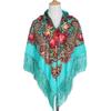 Ethnic Turban Head Wrap Scarf Women Vintage Travel Printed Tassel Shawl Outwear Printed Square Scarf