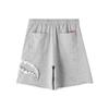 Unisex Shark Mouth Patch Shorts Women Summer Loose Casual Sports Beach Pants