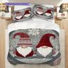 Dwarf Pattern Bedding Quilt Set Quilt Cover Pillowcase Home Decoration Birthday Gift (1 * duvet cover + 2 * pillowcase, without core)