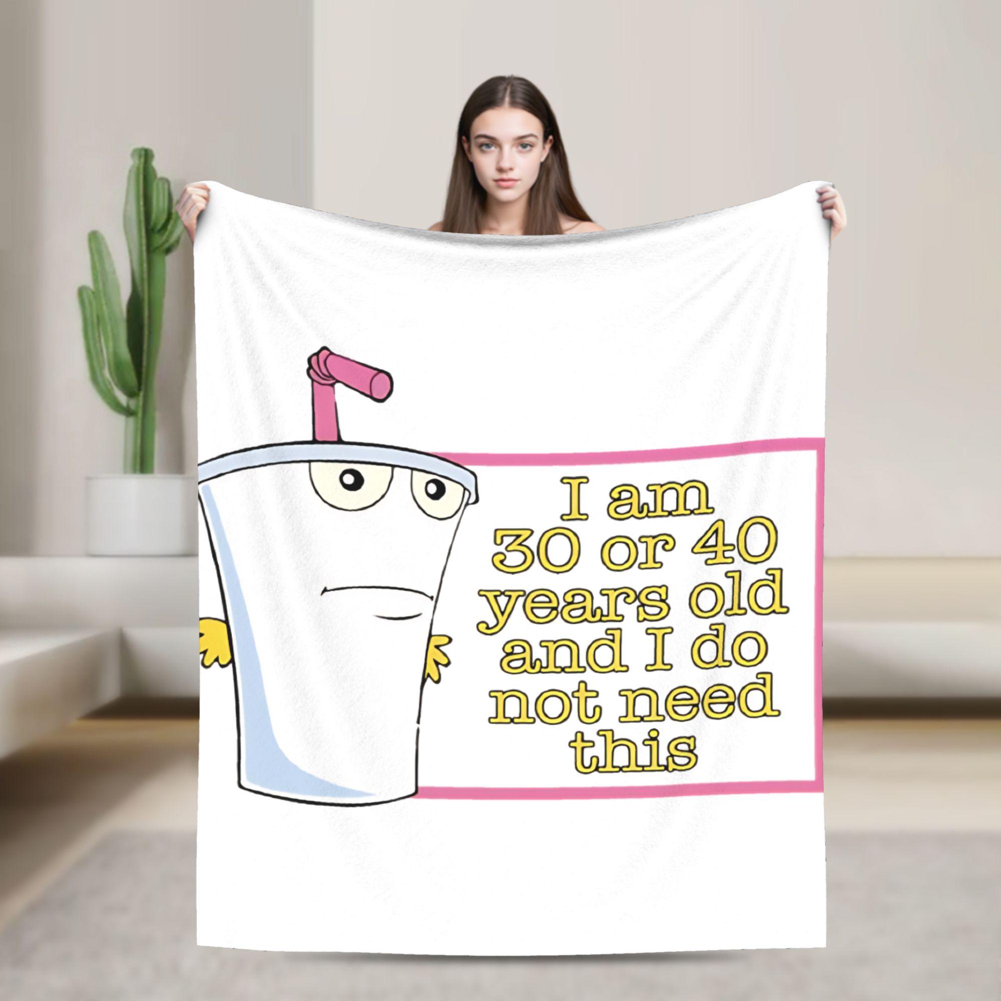 

Tonight Hand Banana Aqua Teen Hunger Force Blanket Soft Plush Bedding Throws For Couch Bed Flannel Bedspread Bed Cover 75x100cm (30x40inch)