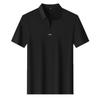 STORN New Men's Casual and Fashionable Solid Color Short Sleeved Polo Shirt Comfortable and Versatile Summer T-shirt