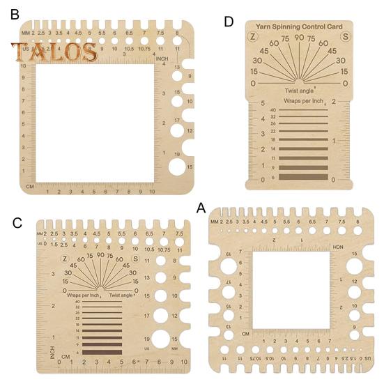 Knitting Needle Gauge Ruler US Size Crochet Hooks Ruler Compact Measure Crochet Knitting Needle Gauge Sewing Knitting Tools Ruler for Beginners