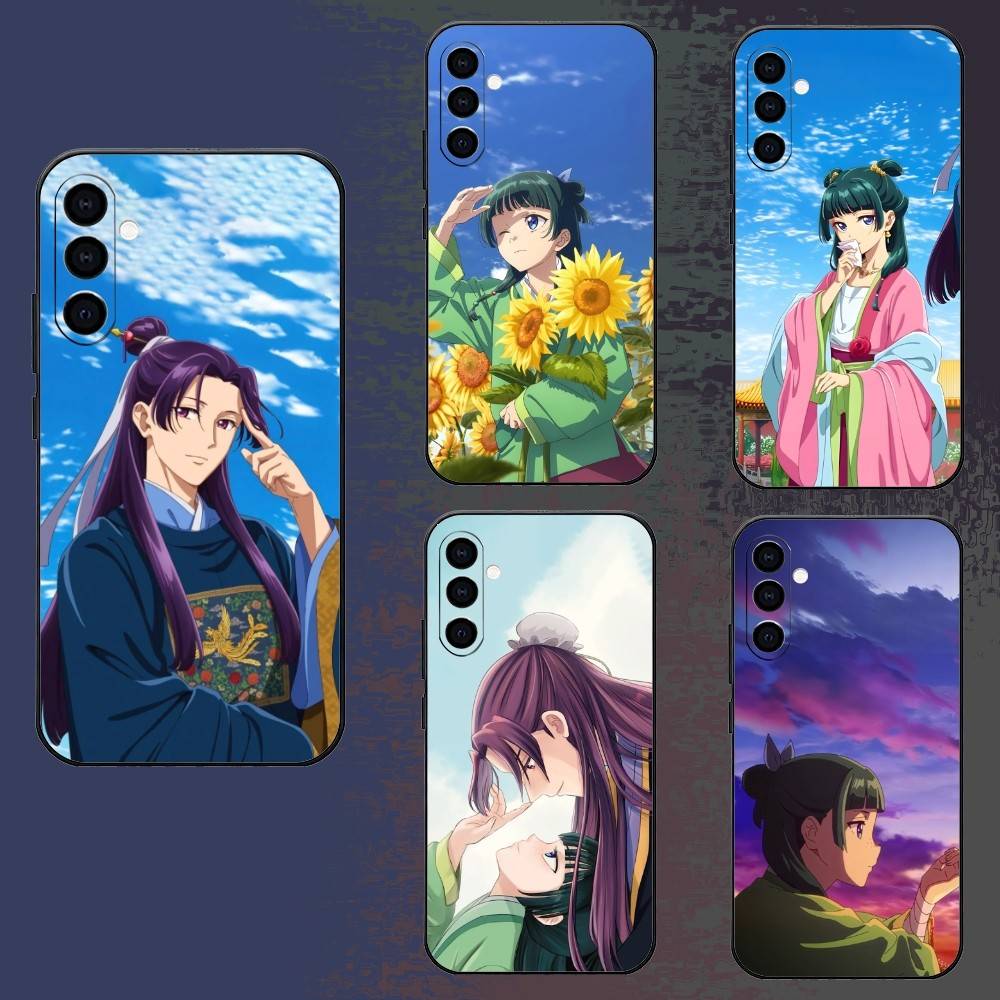 The A-Apothecary D-Diaries Jinshi And Maomao Phone Case For Samsung Galaxy A73,A72,A71,A70,A52,A51 Others Soft Black Cover